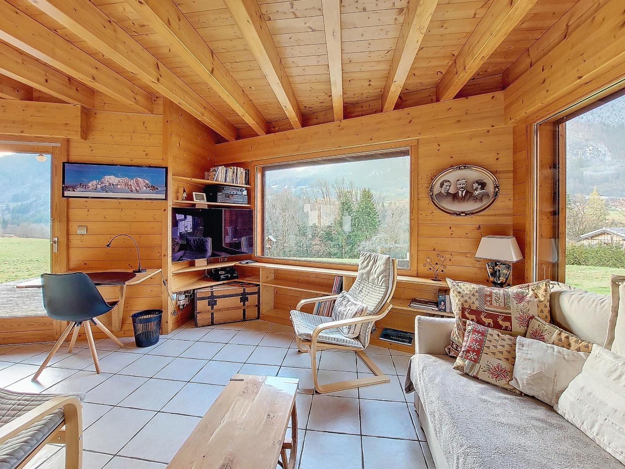 Chalet Wifi - Le Biot - 8 Personnes - Chalet Morand Exterior photo