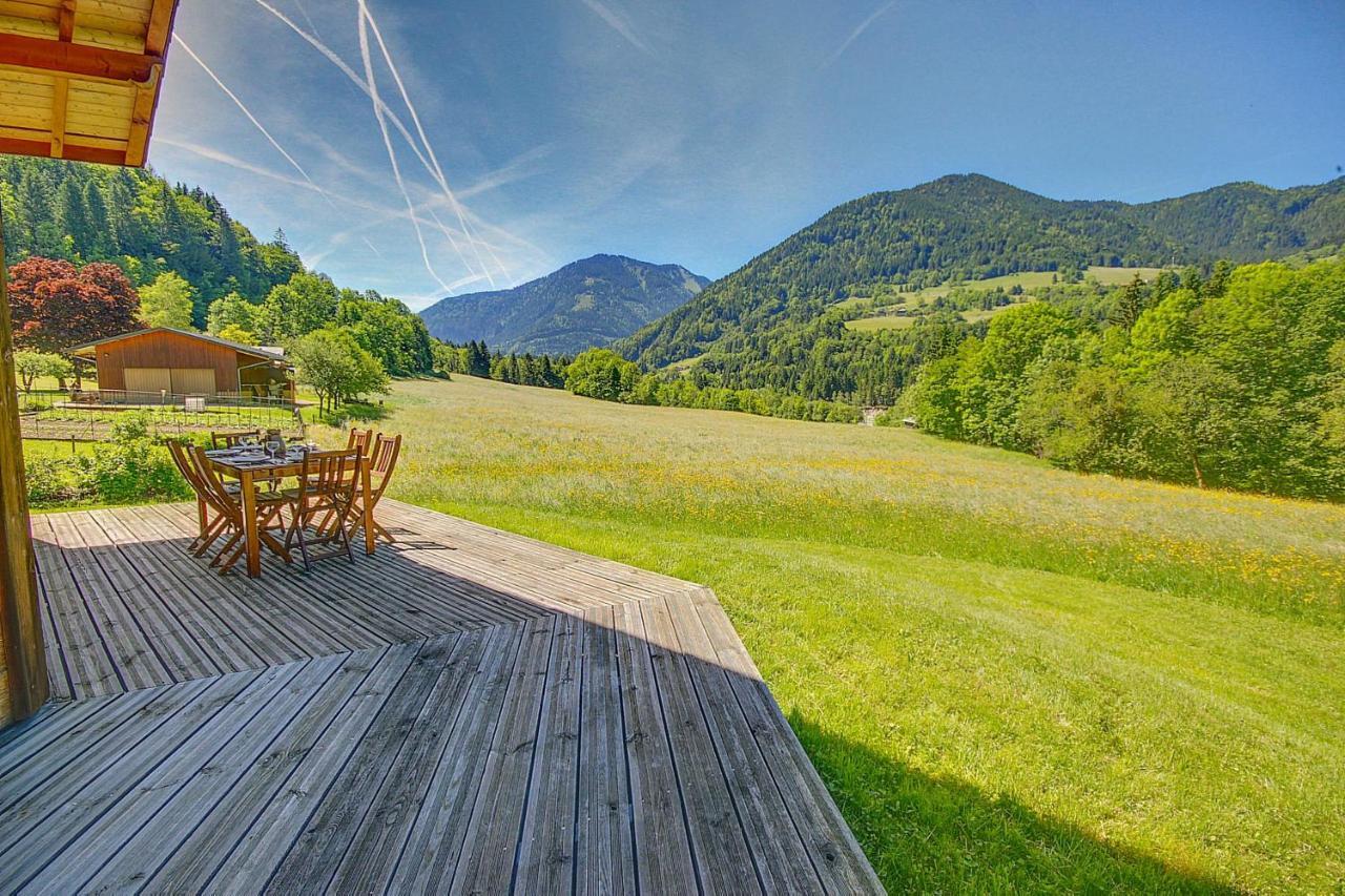 Chalet Wifi - Le Biot - 8 Personnes - Chalet Morand Exterior photo